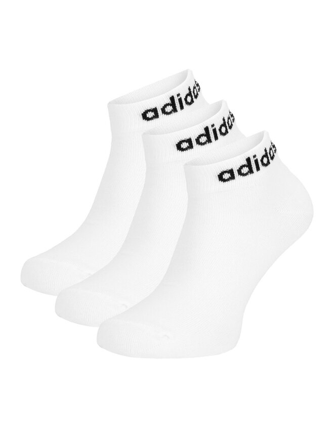 adidas Комплект 3 чифта къси чорапи унисекс adidas HT3451 Бял