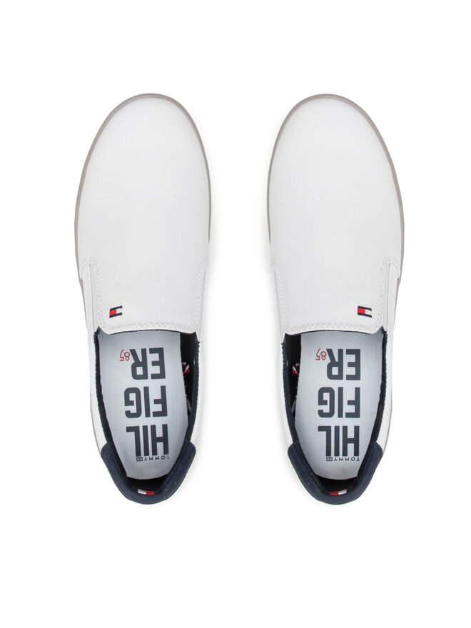 Tommy Hilfiger Πάνινα παπούτσια Tommy Hilfiger Harlow 2D FM0FM00597 Λευκό