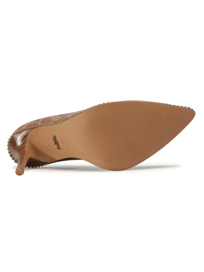 Coach Pantofi cu toc subțire Coach Waverly Sig Pump G4374 Maro
