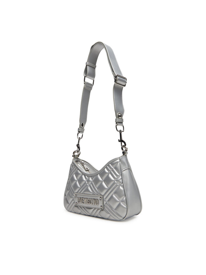 LOVE MOSCHINO Torebka LOVE MOSCHINO JC4152PP1MLA196B Srebrny