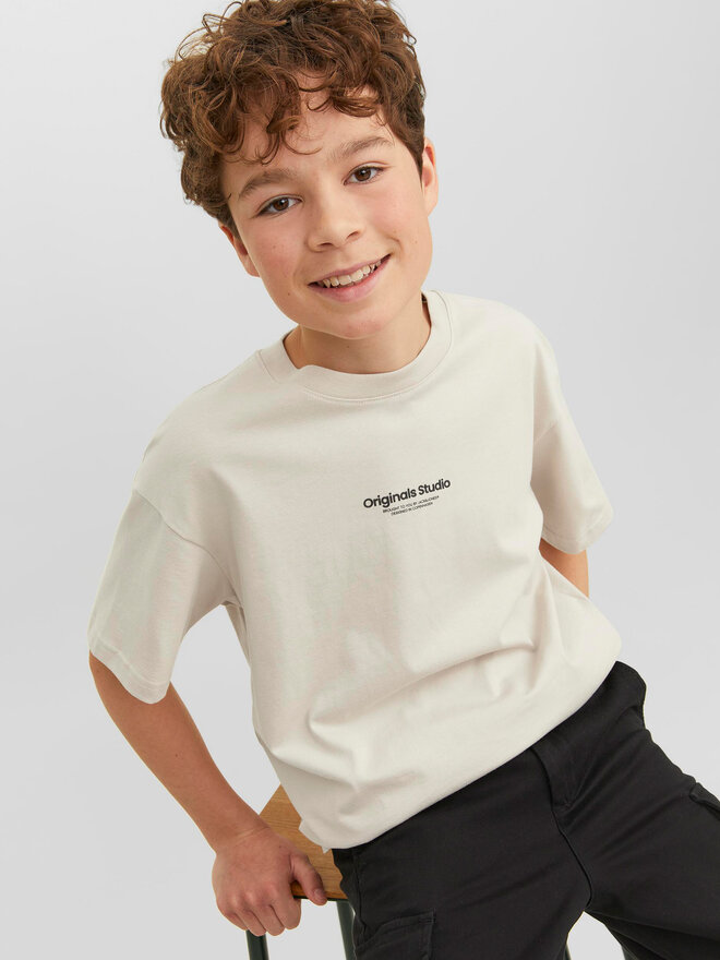 Jack&Jones Junior Jack&Jones Junior T-Shirt Vesterbro 12242827 Beige Loose Fit