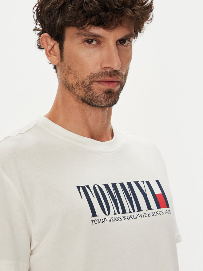 Tommy Jeans Tommy Jeans T-Shirt Dna Flag DM0DM21941 Weiß Regular Fit