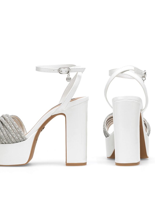 Nine West Sandale Nine West WFA2736-1 Alb