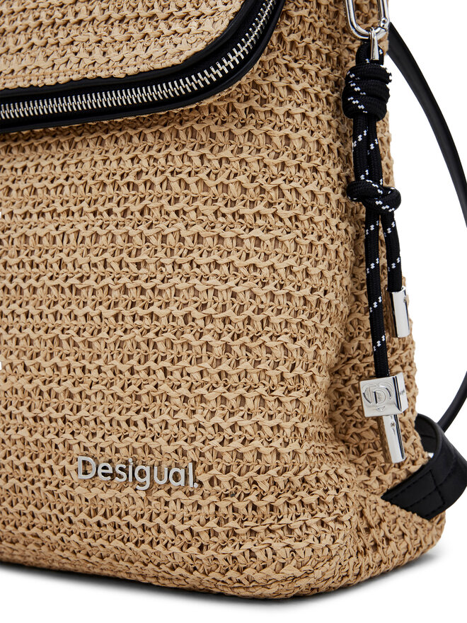 Desigual Plecak Desigual Raffia Hamption 25SAKO04 Beżowy