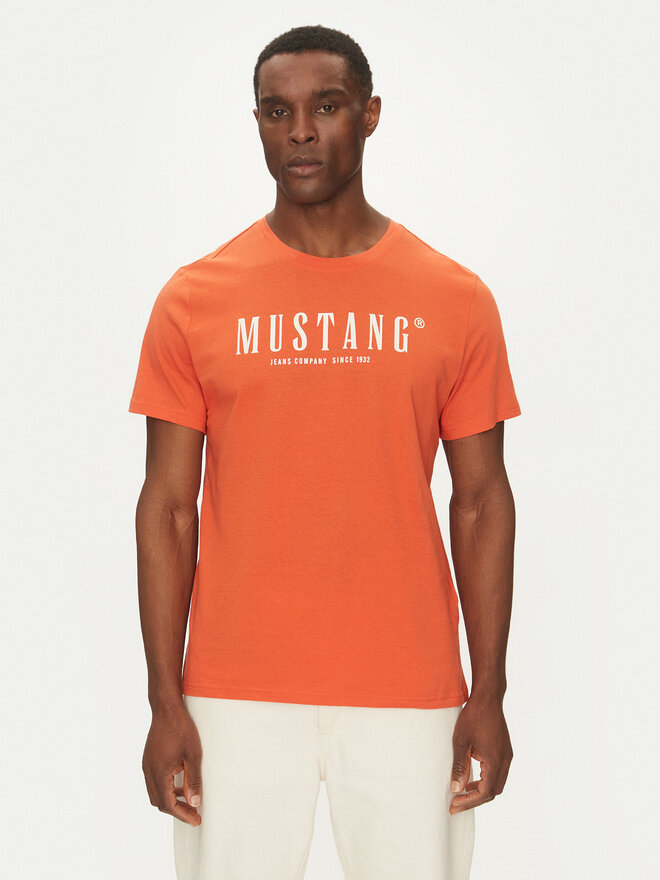 Mustang Mustang T-Shirt Austin 1016264 Orange Regular Fit