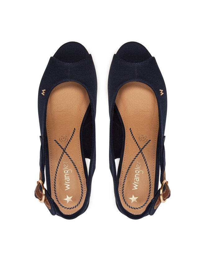 Wrangler Sandały Wrangler Raval Marina Women Wedge 20241057.29Y Granatowy