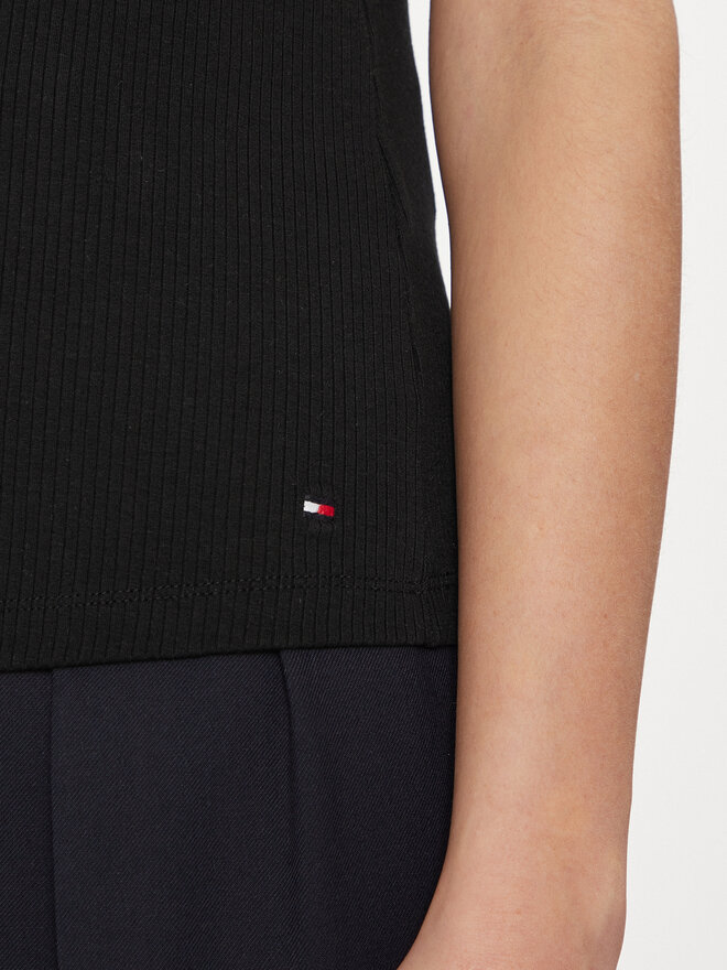 Tommy Hilfiger Tommy Hilfiger Τοπ WW0WW41027 Μαύρο Slim Fit
