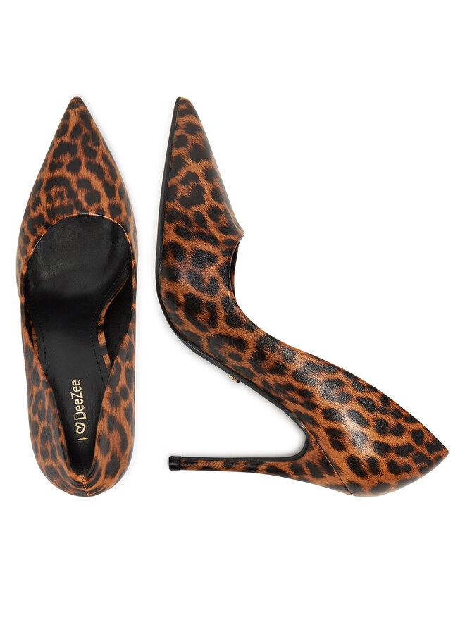 DeeZee High Heels DeeZee GAO-2312-6 Braun