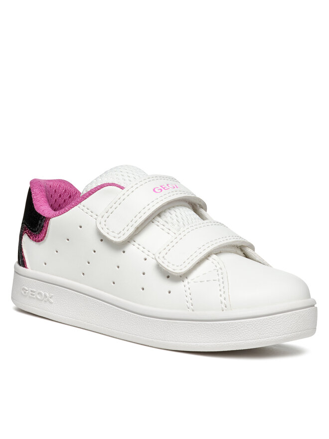 Geox Sneakersy Geox B Eclyper Girl B365MA 0BCKC C0404 Biały
