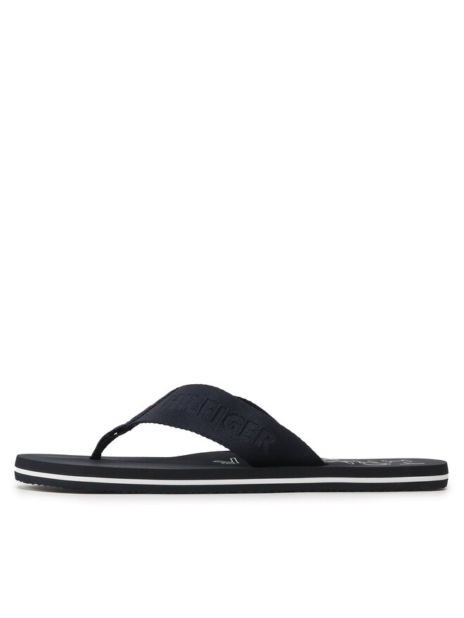 Tommy Hilfiger Čības uz pirksta Tommy Hilfiger Tonal Hilfiger Beach Sandal FM0FM04472 Tumši zils