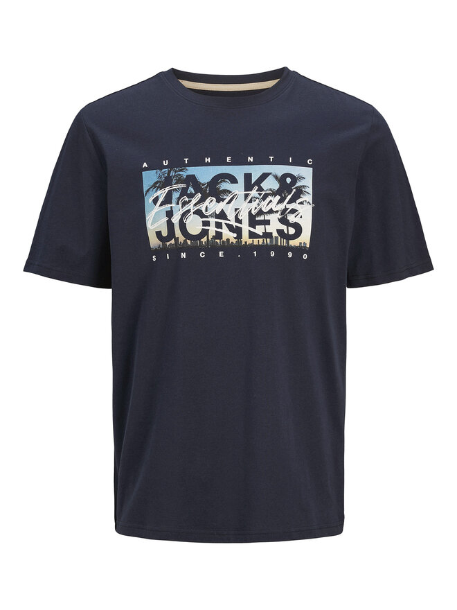Jack&Jones Jack&Jones Marškinėliai Colton 12268438 Tamsiai mėlyna Standard Fit
