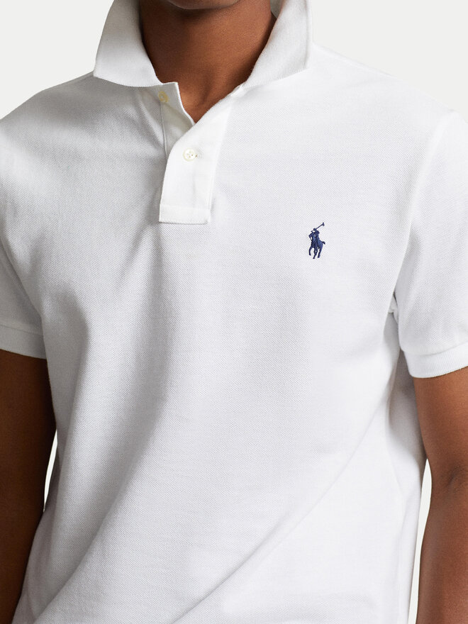 Polo Ralph Lauren Polo Ralph Lauren Поло Core Replen 710548797 Білий Slim Fit