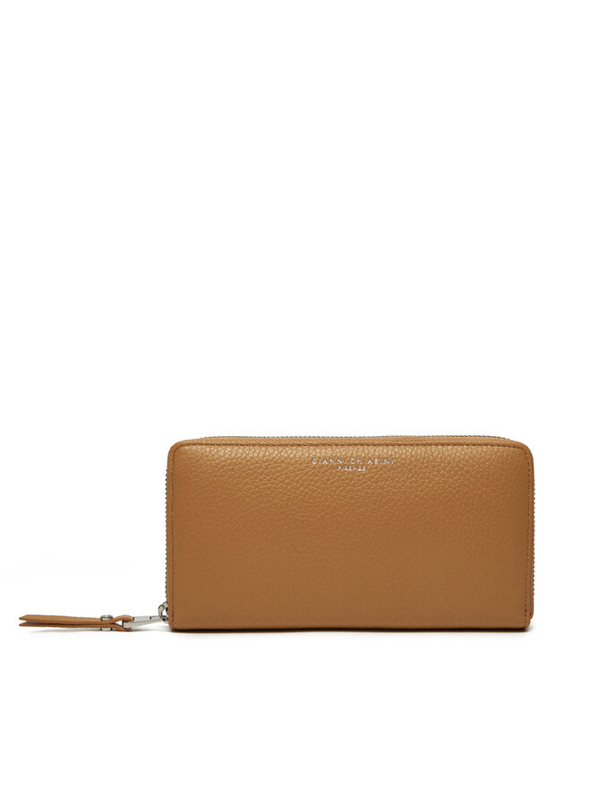 Gianni Chiarini Velká dámská peněženka Gianni Chiarini Wallets Grain PF 5042 GRN Hnědá