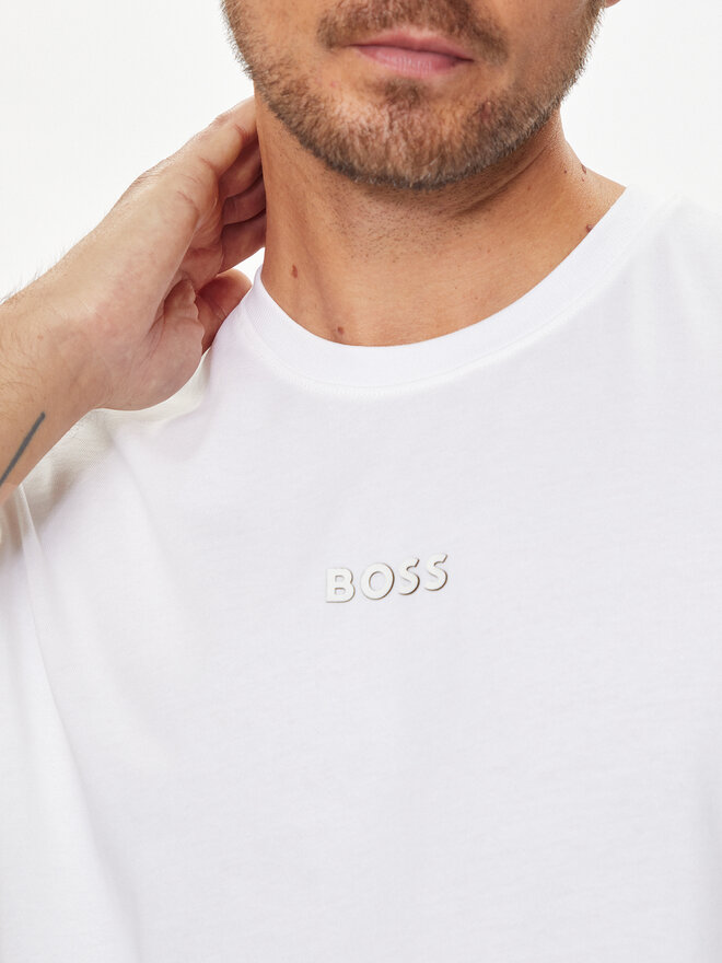 BOSS Boss Póló 50519368 Fehér Oversize
