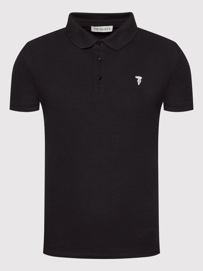 Trussardi Trussardi Polo Piquet 52T00597 Μαύρο Regular Fit