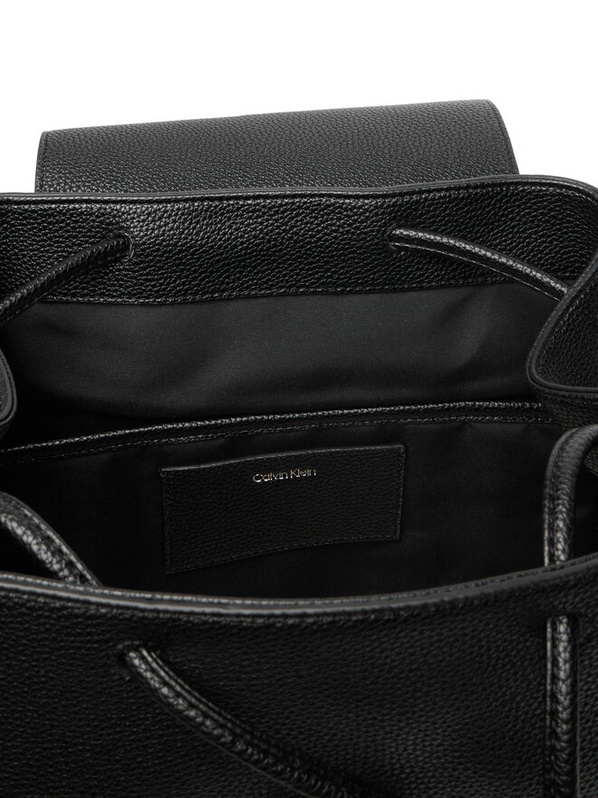 Calvin Klein Rucksack Calvin Klein Emblem Hw Pebble Backpack LV04F3553G Schwarz
