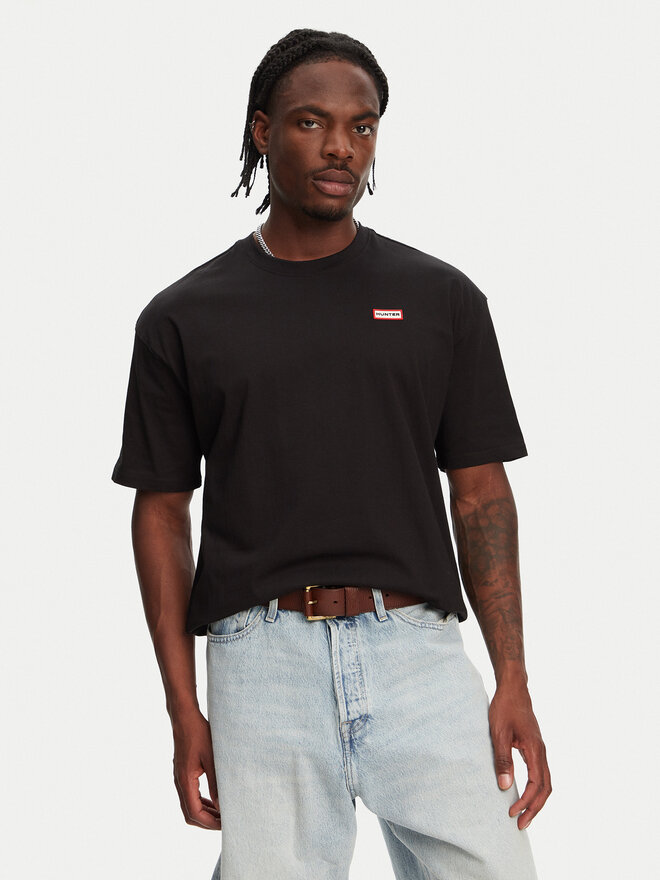 Hunter Hunter Majica Rasputin HARM0057251 Črna Relaxed Fit
