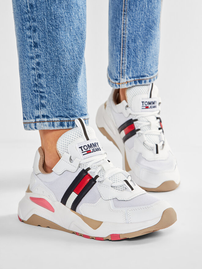 Sneakers Tommy Jeans Tommy Jeans Cool Runner EN0EN00984 Blanc chaussures