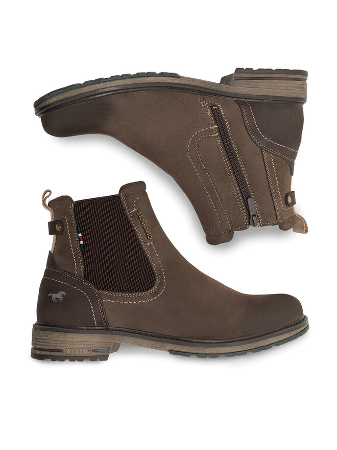 Mustang Schnürschuhe Mustang 4157-608 Braun