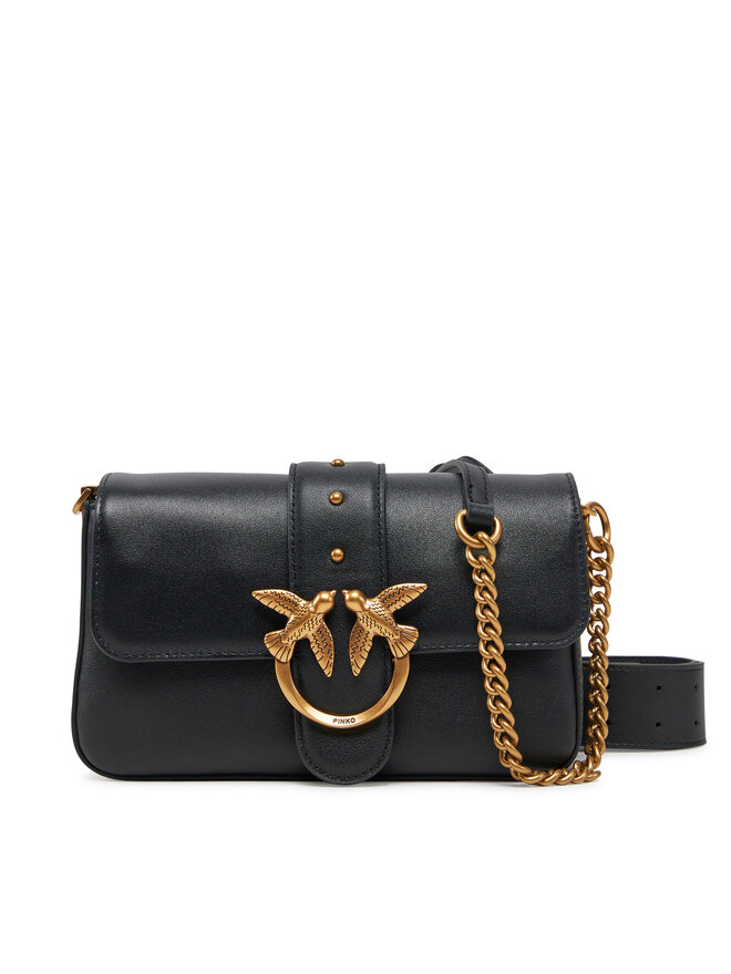 PINKO Handtasche PINKO Love One Mini Slouchy Fl PE 25 PLTT 104340 A0QO Schwarz