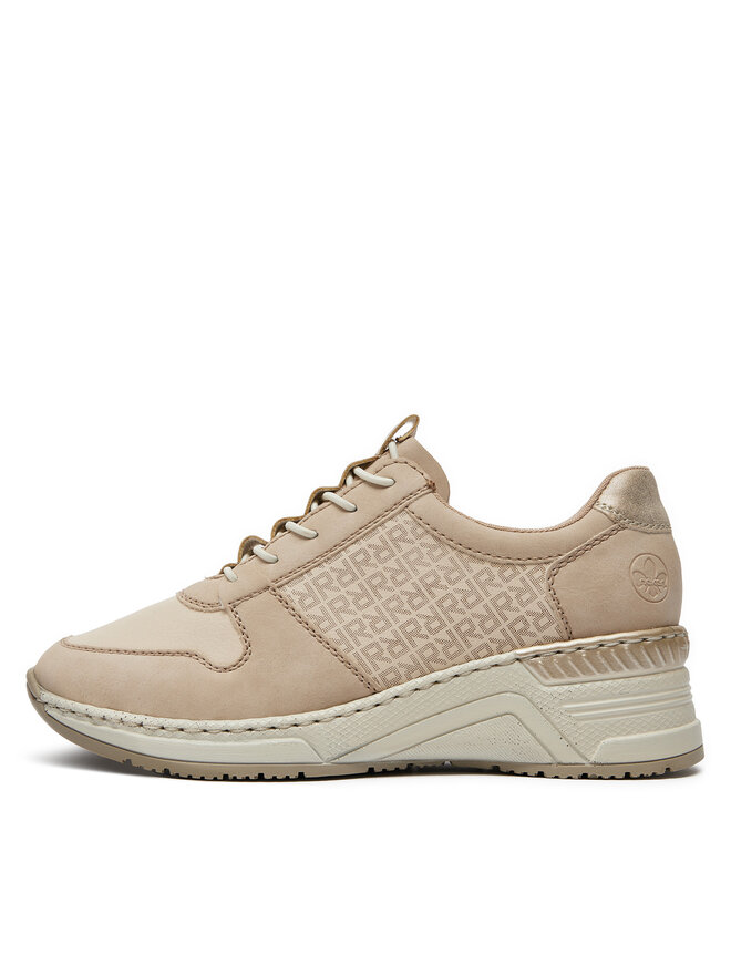 Rieker Sneakersy Rieker N4368-62 Beżowy