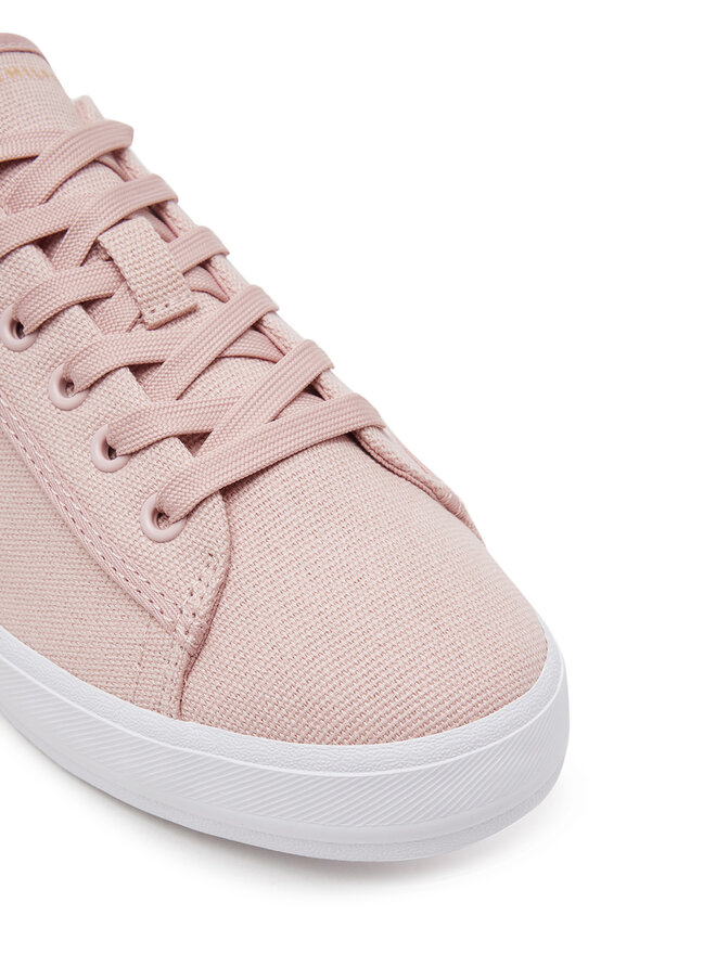 Tommy Hilfiger Αθλητικά Tommy Hilfiger Vulc Canvas Lace Up Sneaker FW0FW08647 Ροζ