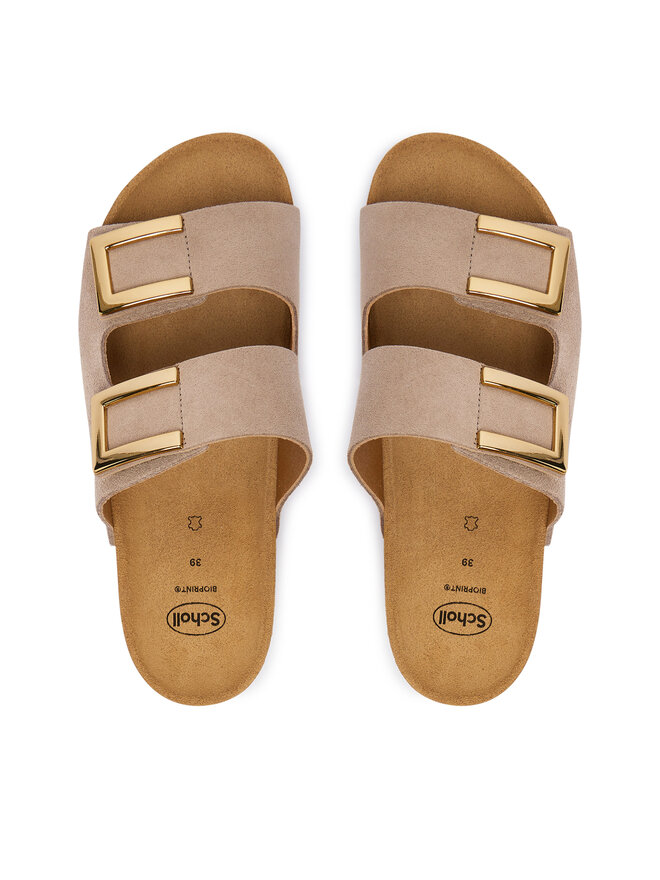 Scholl Шльопанці Scholl Monterey 2 Straps MF32404 Бежевий