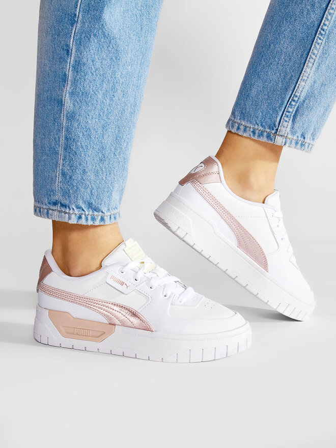 Shiny white pumas cheap