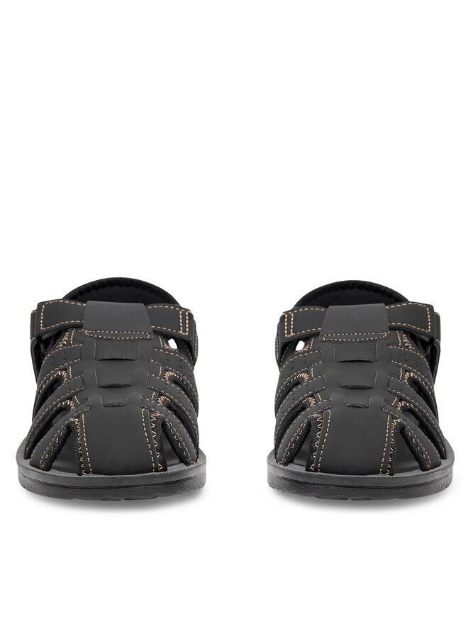 Lanetti Sandalen Lanetti MSS20504-01 Schwarz