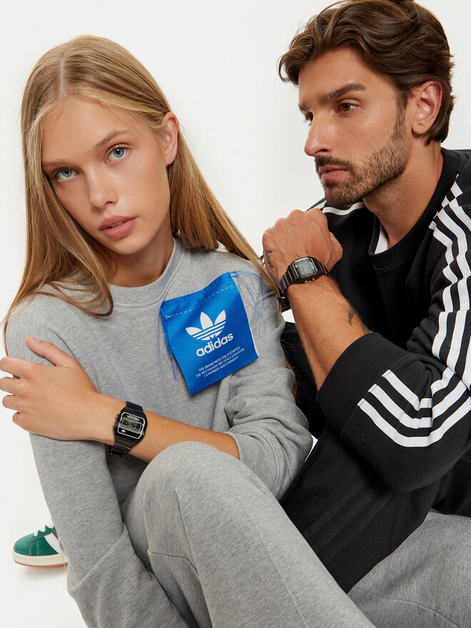 adidas Originals Годинник adidas Originals Digital Two Crystal AOST24064 Чорний