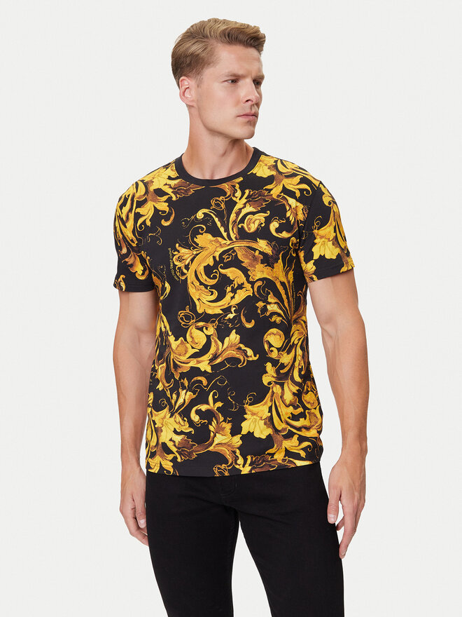 Versace Jeans Couture Versace Jeans Couture Camiseta 79GAH6S0 JS515 Negro Regular Fit