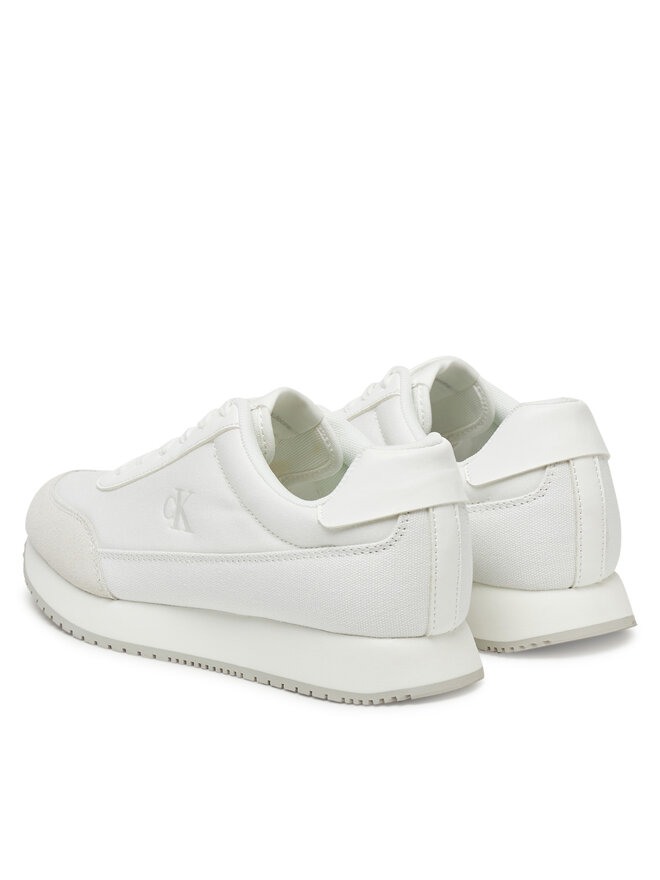 Calvin Klein Jeans Сникърси Calvin Klein Jeans Retro Runner Low Laceup Canvas YW0YW01888 Бял