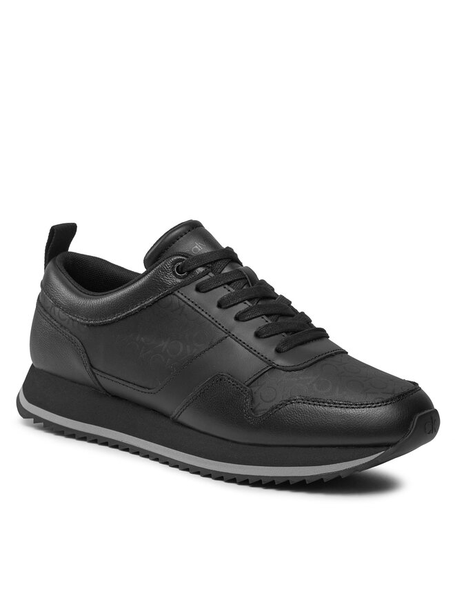 Sneakers Calvin Klein Low Top Lace Up Mono HM0HM00997 Schwarz 