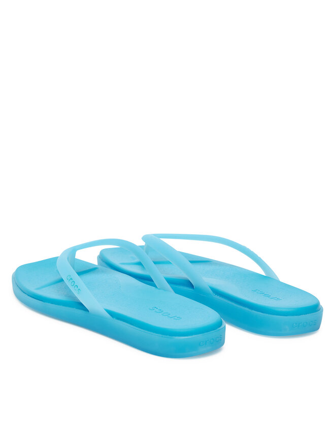 Crocs Chancletas Crocs Miami Frosted Flip 211474 Azul
