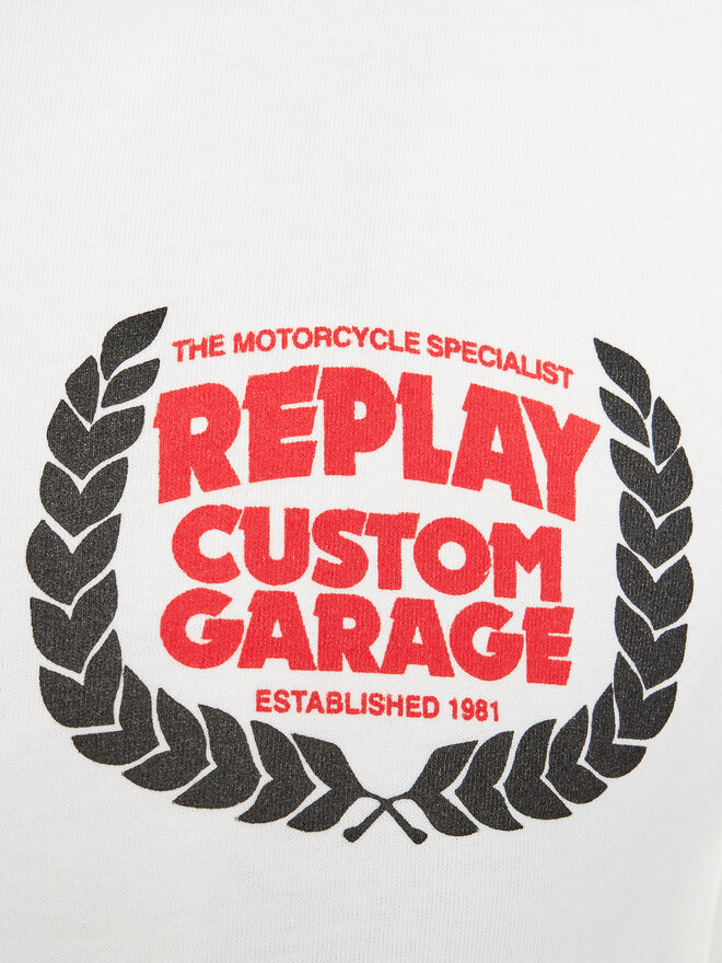 REPLAY Replay Póló M6765.000.22662 Fehér Regular Fit