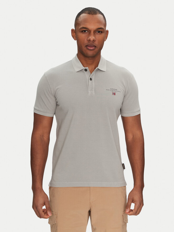 Napapijri Napapijri Poloshirt Elbas NP0A4GDL Grau Regular Fit