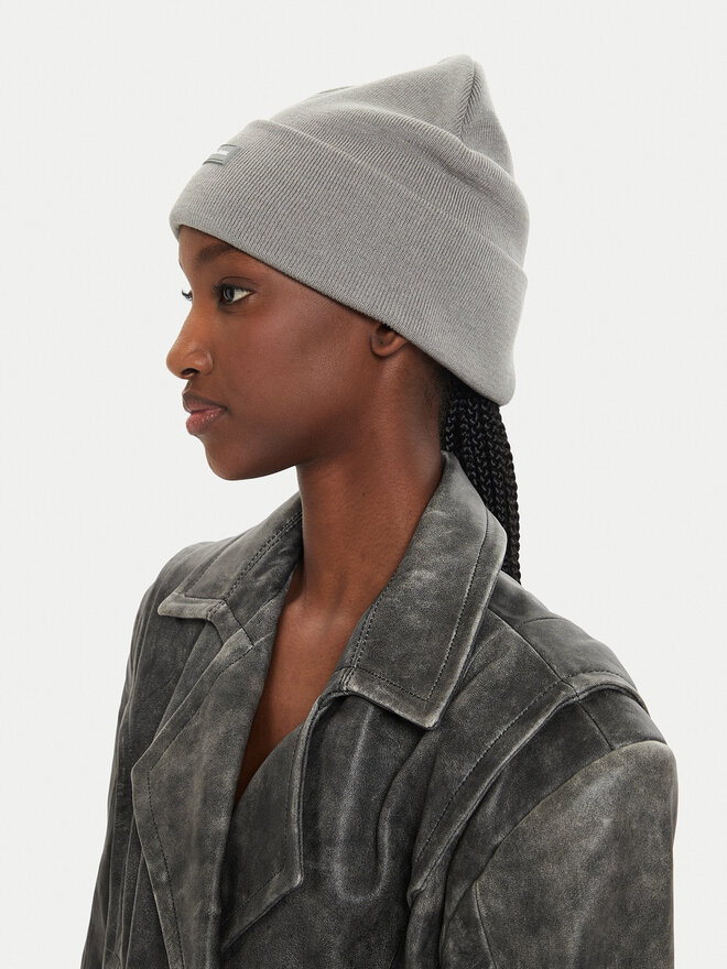 Calvin Klein Čiapka Calvin Klein Inst Patch Beanie K60K612322 Sivá