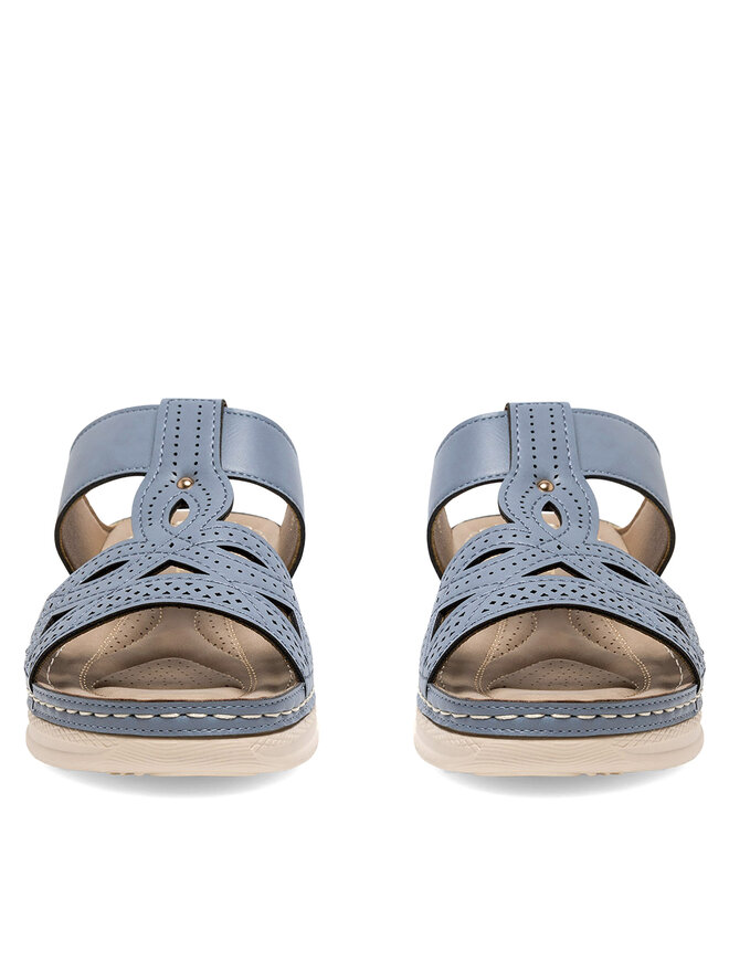 Clara Barson Pantoletten Clara Barson WYL0510-28 Blau