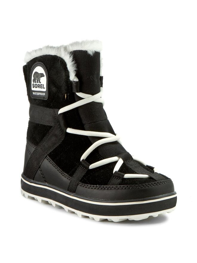Bottes de neige Sorel Glacy Explorer Shortie NL2079 Noir chaussures