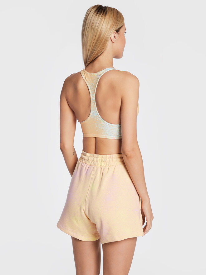 adidas adidas Marškinėliai Allover Print HL6596 Smėlio Slim Fit