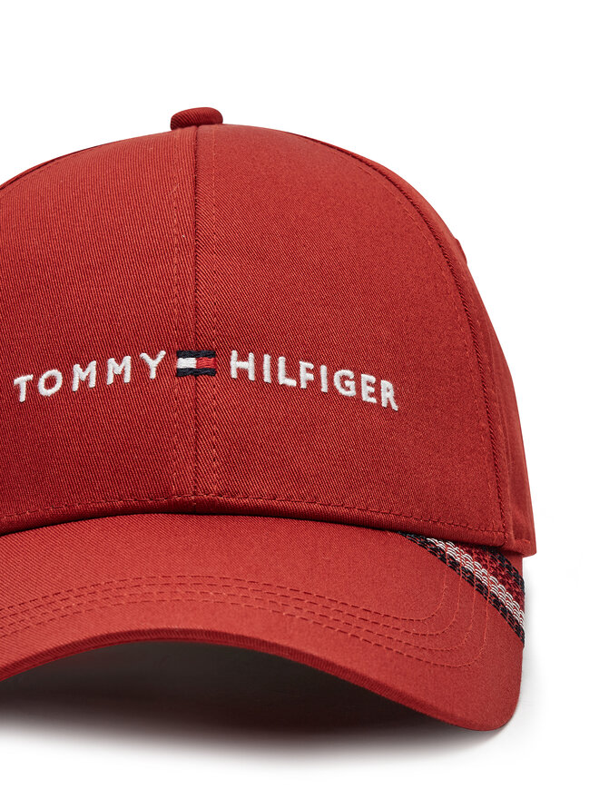 Tommy Hilfiger Cap Tommy Hilfiger Foundation Cotton 6 Panel Cap AM0AM12532 Rot