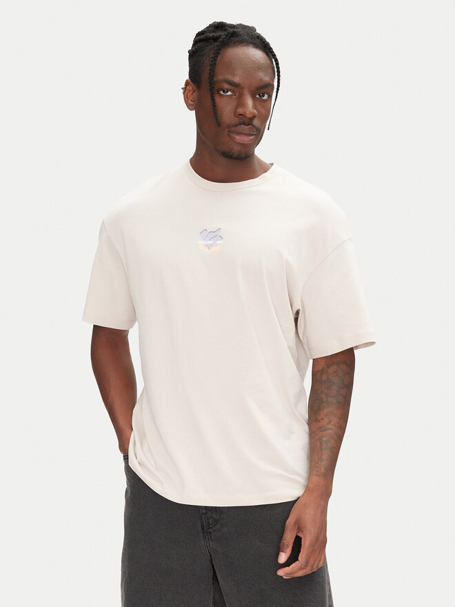 Jack&Jones Jack&Jones Marškinėliai Ames 12268471 Smėlio Relaxed Fit