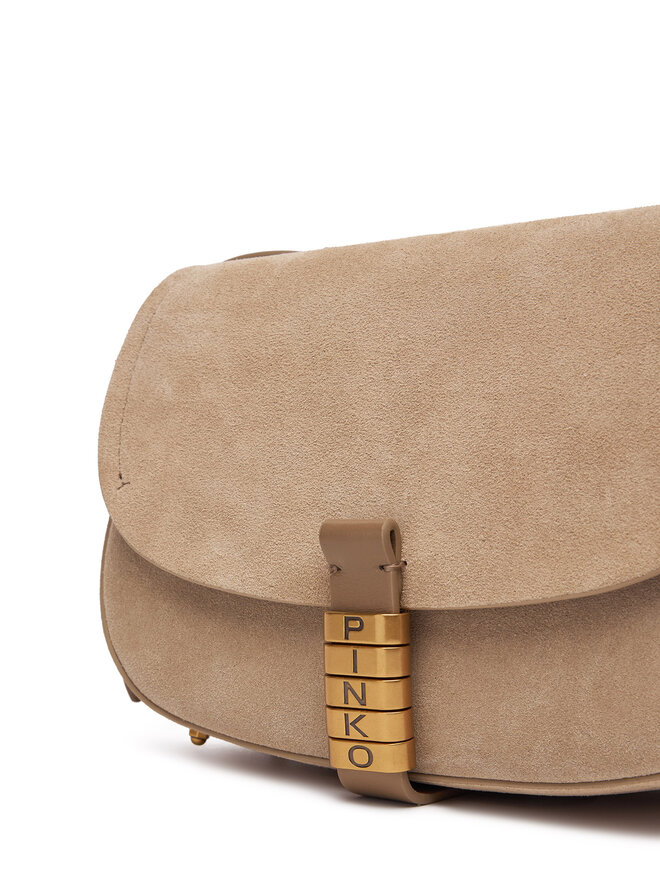 PINKO Kabelka PINKO Saddle Mini PE PLTT 103831 A29N Béžová