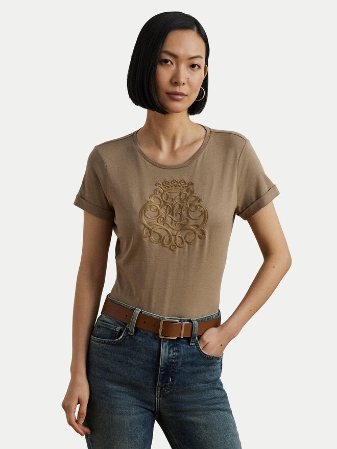 LAUREN RALPH LAUREN LAUREN RALPH LAUREN Marškinėliai 200963905002 Smėlio Relaxed Fit
