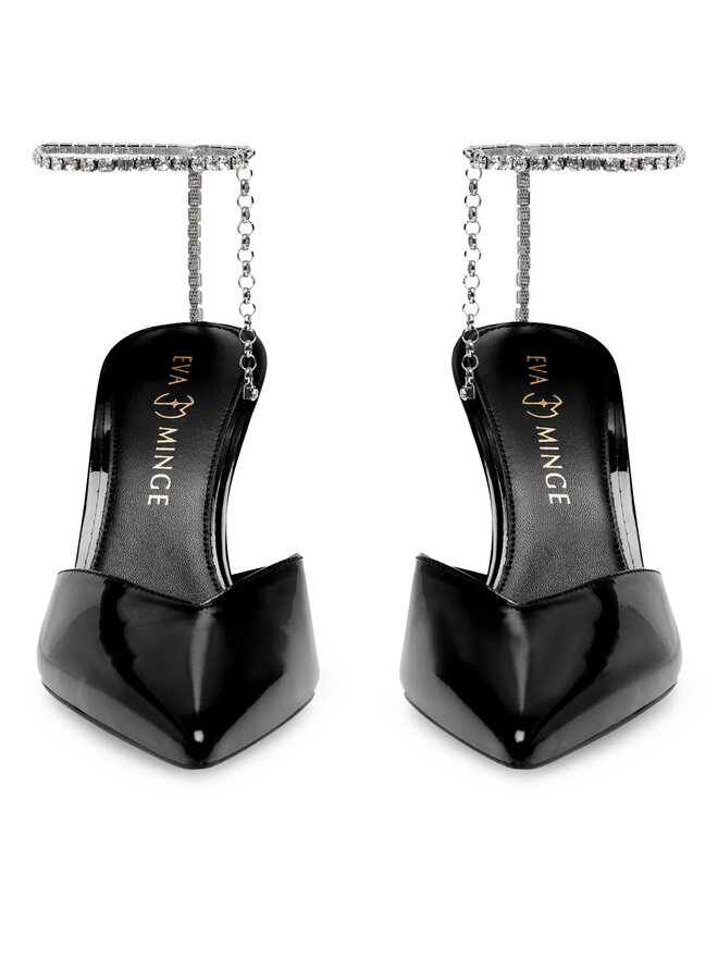 Eva Minge Sandale Eva Minge Florencia-323-101-2 Negru