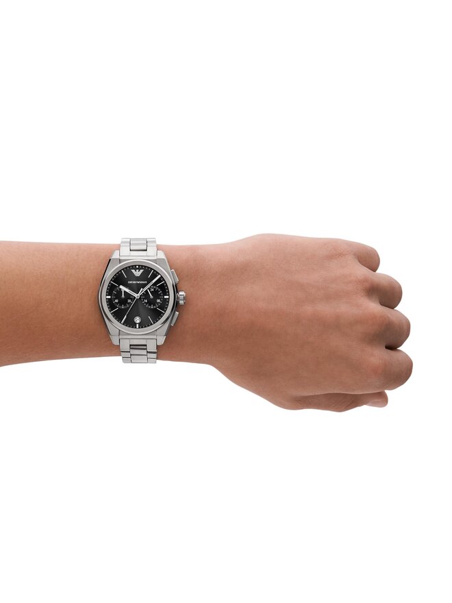 Emporio Armani Zegarek Emporio Armani Federico AR11560 Srebrny