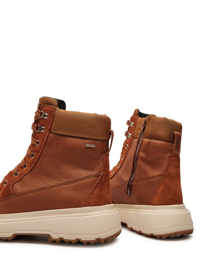 Geox Schnürstiefeletten Geox Lamidie ABX B D46XMB 0FV22 C6001 Braun