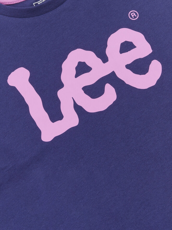 Lee Lee Marškinėliai Wobbly Graphic LEG5030 Mėlyna Regular Fit