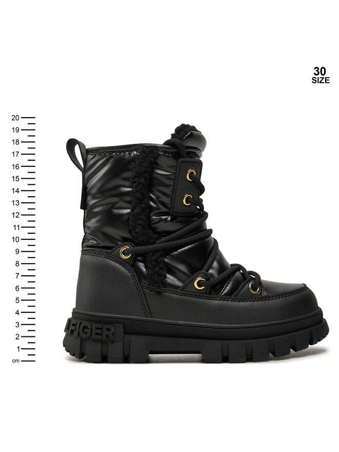 Tommy Hilfiger Schneeschuhe Tommy Hilfiger Fur Boot T3A5-33610-1695 M Schwarz