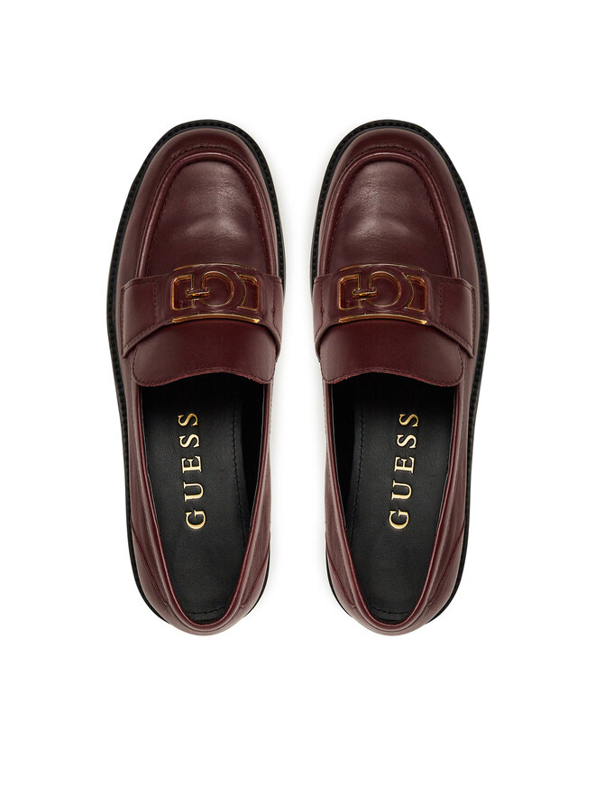 Guess Loaferke Guess FLTSH3 LEA14 Bordo rdeča